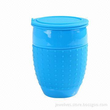 2014 Newest Design Silicone Coffee Cup Lid Cover with Jelly Color